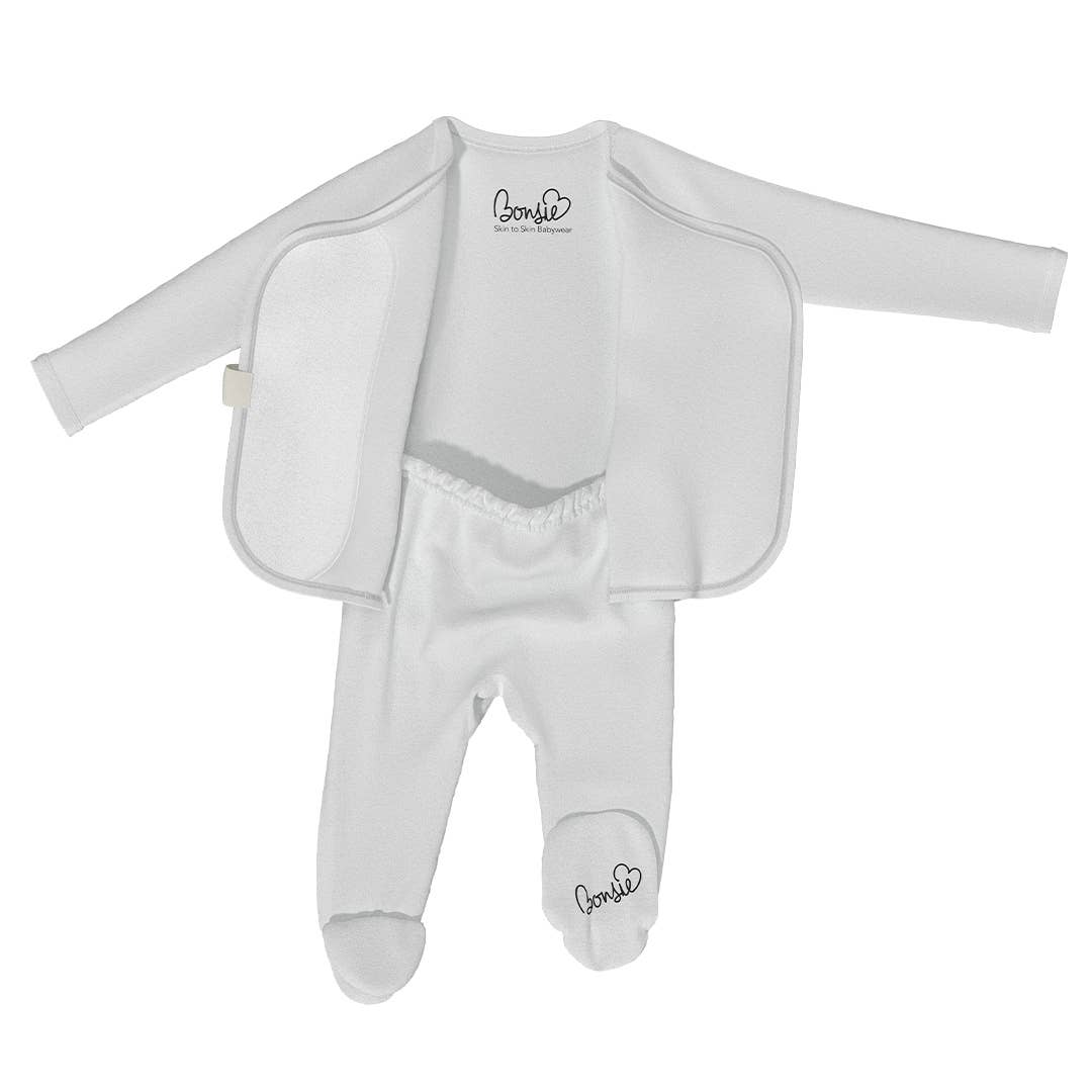 Bonsie Footie - Milk, Newborn