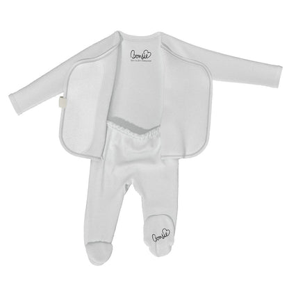 Bonsie Footie - Milk, Newborn