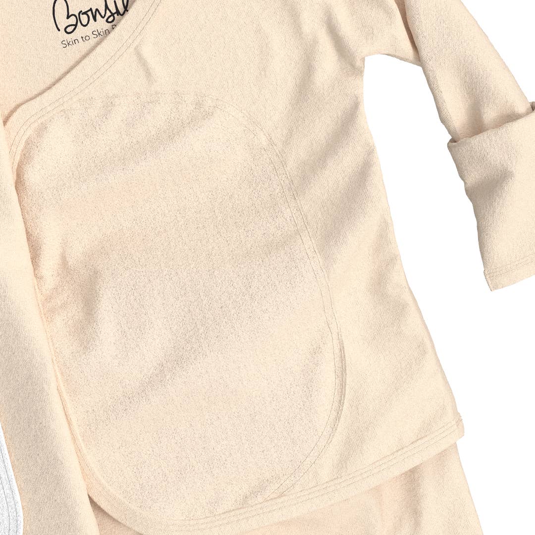 Bonsie Footie - Oat, Newborn