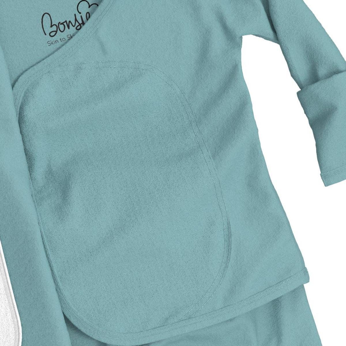 Teal Bonsie Skin to Skin Babywear wrap top