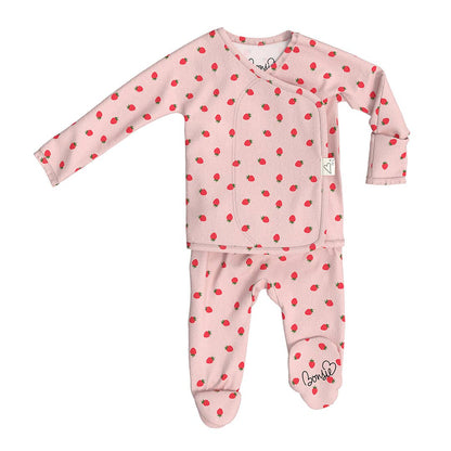 Bonsie Footie - Strawberries, Newborn