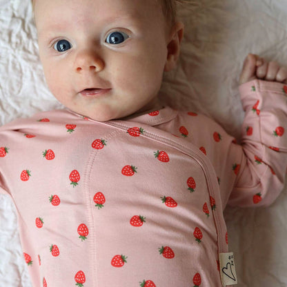 Bonsie Footie - Strawberries, Newborn