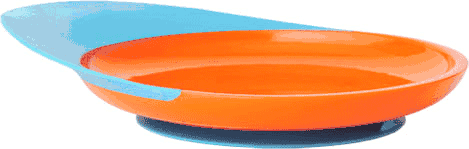Boon CATCH PLATE With Spill Catcher - Orange & Blue - 262-B