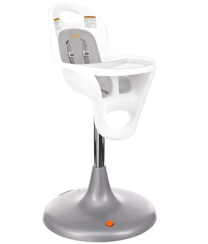 Boon Flair Pedestal Highchair - White/Gray