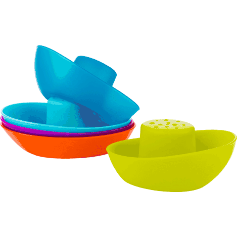 Boon Fleet Stacking Boats Bath Toy - Set of 5 - B11010