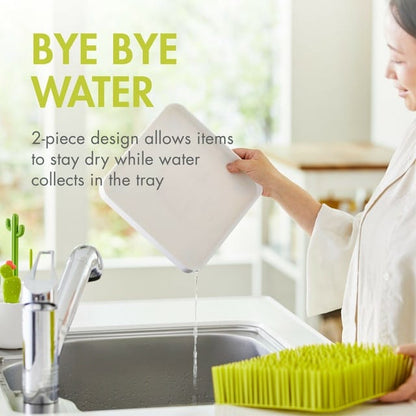 Boon GRASS Countertop Drying Rack - Gray/White
