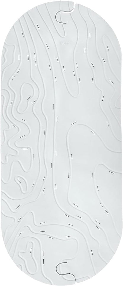 Boon GRIFFLE Textured Non Slip Baby Bath Tub Mat - Gray - B11211