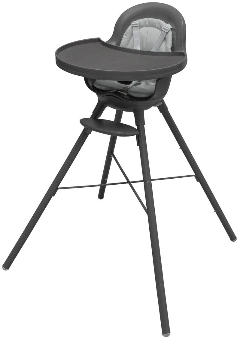 Boon GRUB Dishwasher-Safe Adjustable Baby High Chair - Charcoal - B11453