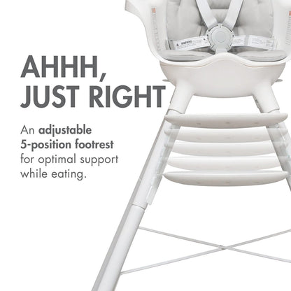 Boon GRUB Dishwasher-Safe Adjustable Baby High Chair - White - B11329