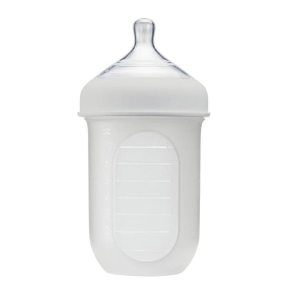 Boon NURSH 8 oz Collapsible Silicone Pouch Bottle - Light Gray