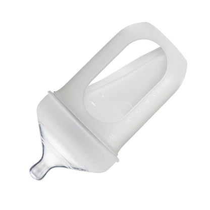 Boon NURSH 8 oz Collapsible Silicone Pouch Bottle - Light Gray