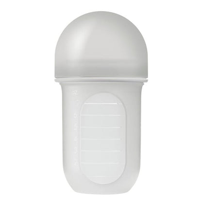 Boon NURSH 8 oz Collapsible Silicone Pouch Bottle - Light Gray