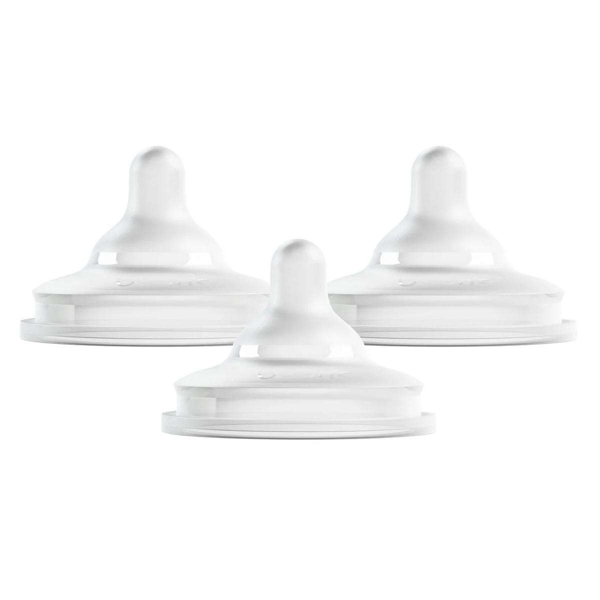 Boon NURSH CURVE Silicone Bottle Nipples 3-Pack - Medium Flow