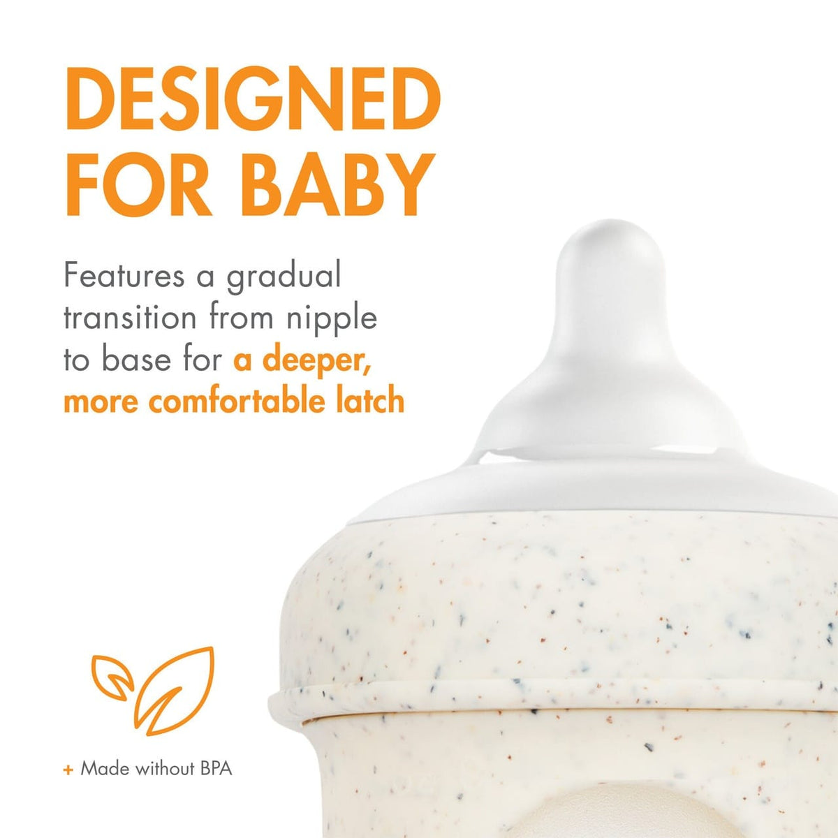 Boon NURSH CURVE Silicone Bottle Nipples 3-Pack - Medium Flow