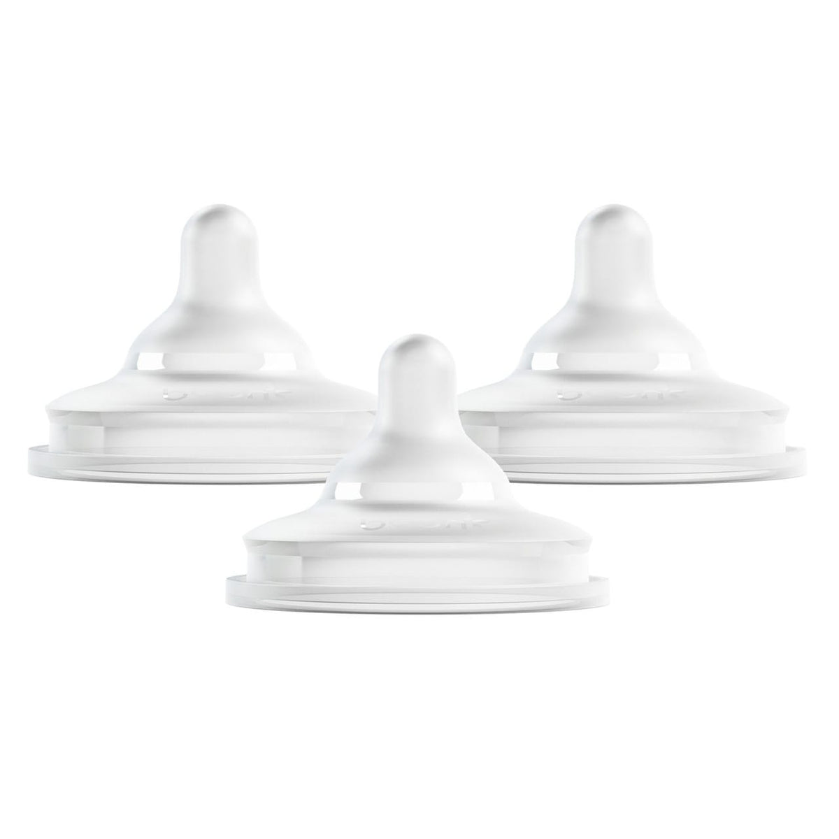 Boon NURSH CURVE Silicone Bottle Nipples 3-Pack - Medium Flow