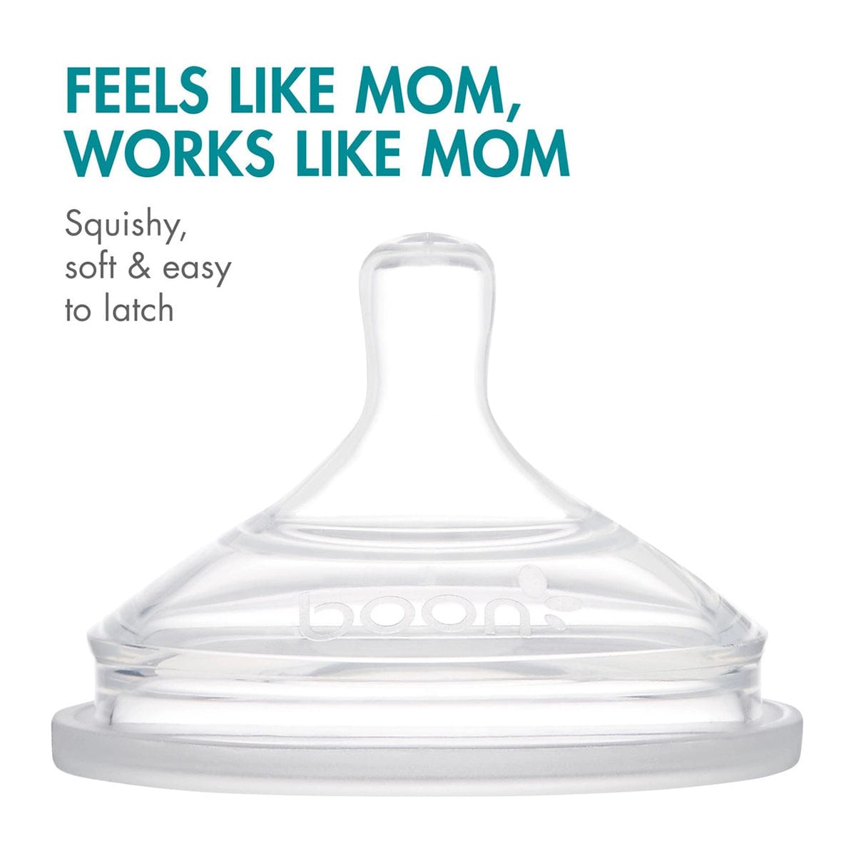 Boon NURSH Silicone Pouch Bottle, 4OZ - Light Gray - B11346