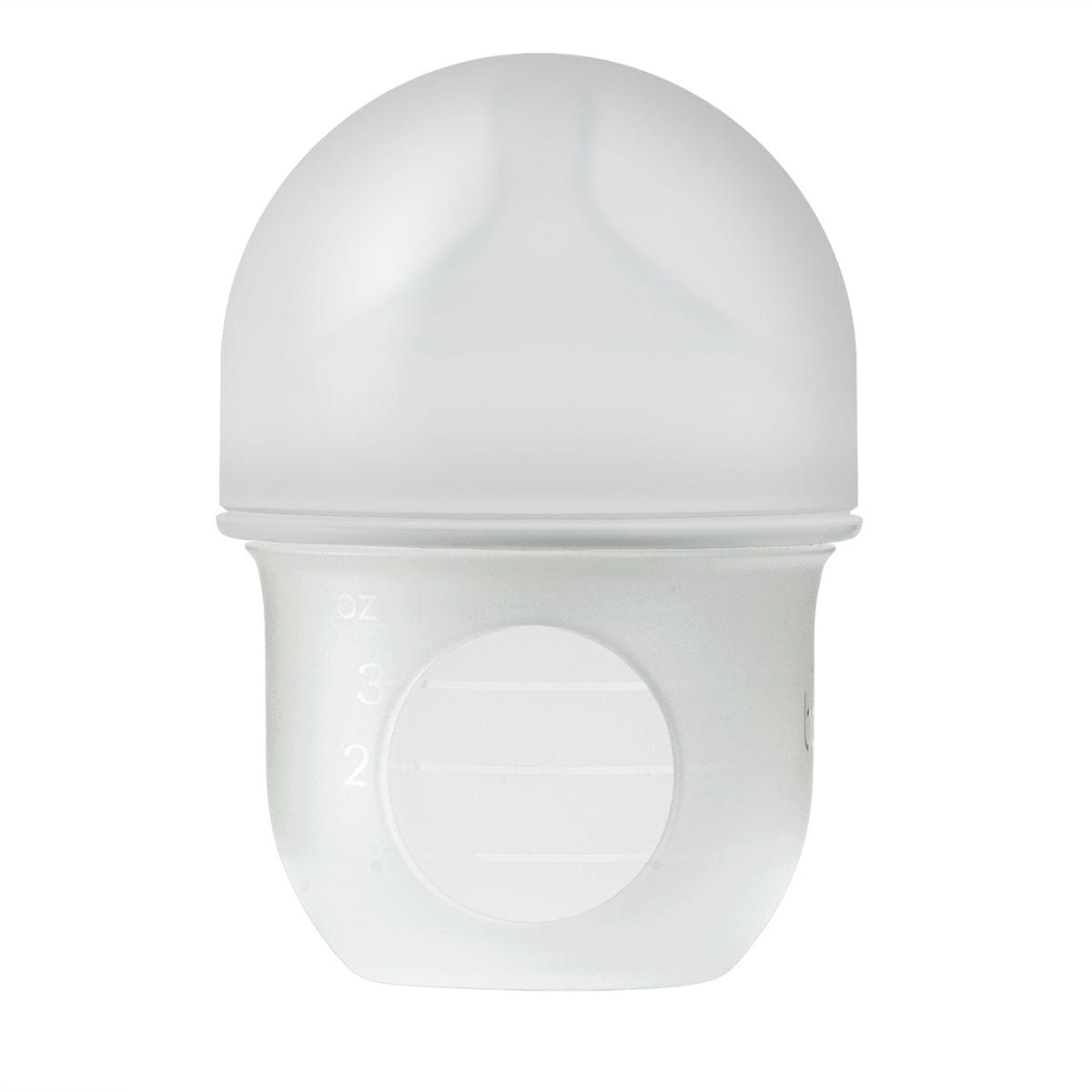 Boon NURSH Silicone Pouch Bottle, 4OZ - Light Gray - B11346