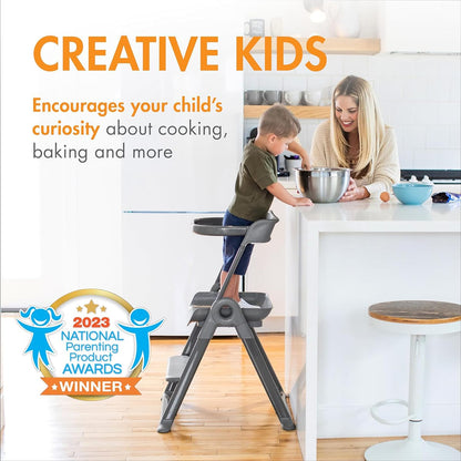 Boon Pivot Toddler Tower - Gray - B11437A1
