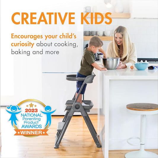 Boon Pivot Toddler Tower - Gray - B11437A1