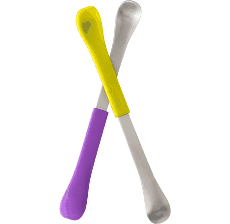 Boon SWAP 2-IN-1 Feeding Spoon - Green & Purple