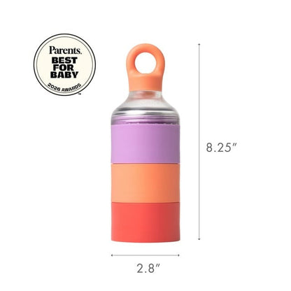 Boon TRIFUL Stainless Steel Formula Stacker with Funnel - Pink