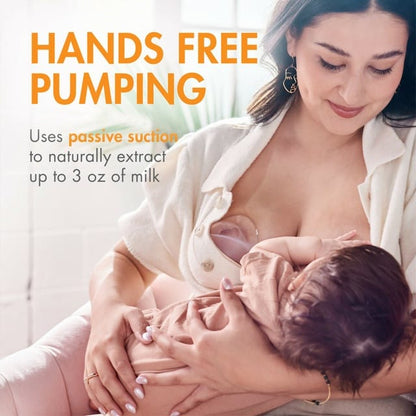 Boon TROVE Silicone Breast Pump 2-Pack with Plugs & Travel Pouch