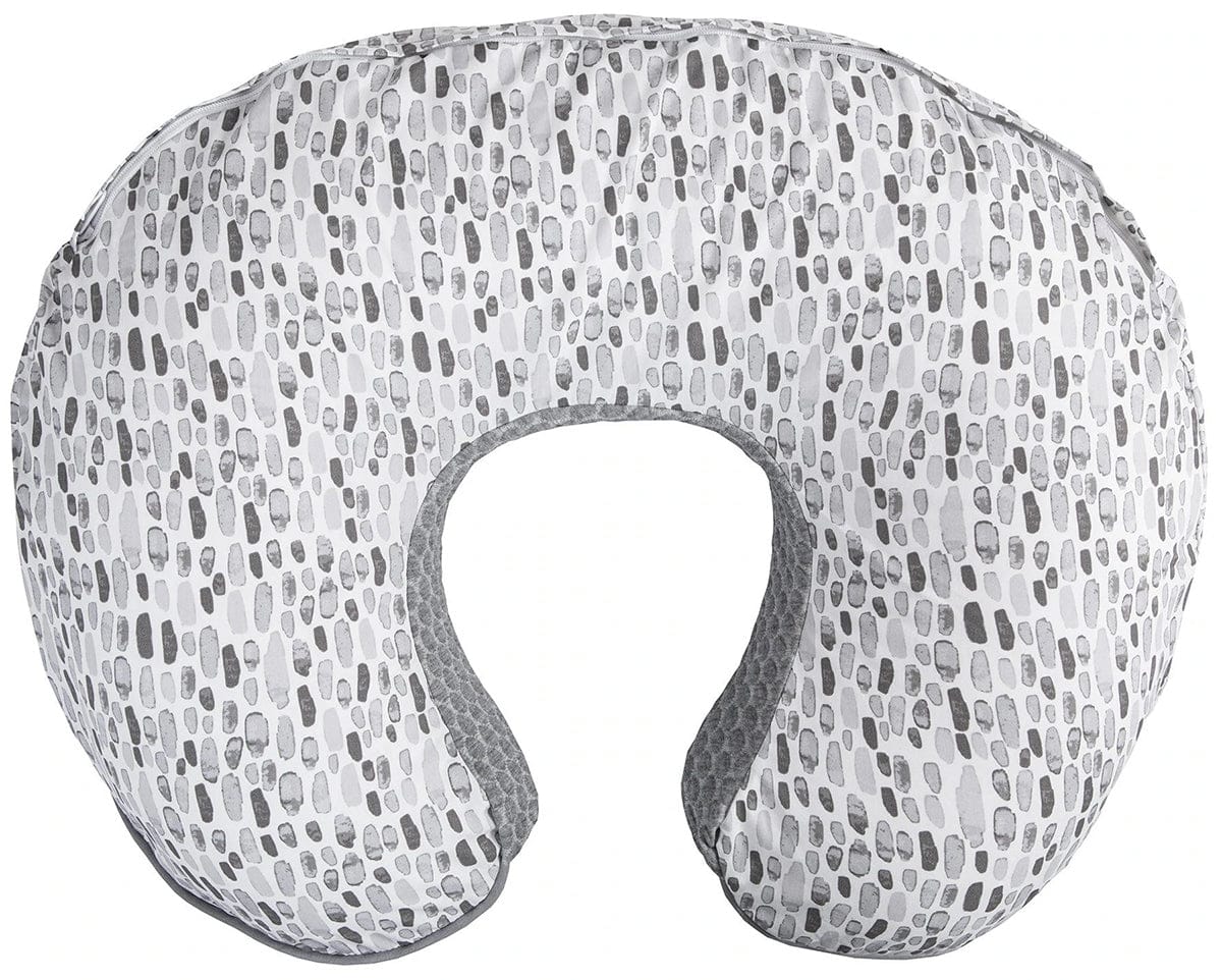 Boppy Luxe Original Feeding & Infant Support Pillow - Gray Brushstrokes Pennydot - 56424020490