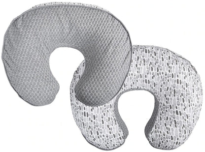 Boppy Luxe Original Feeding & Infant Support Pillow - Gray Brushstrokes Pennydot - 56424020490