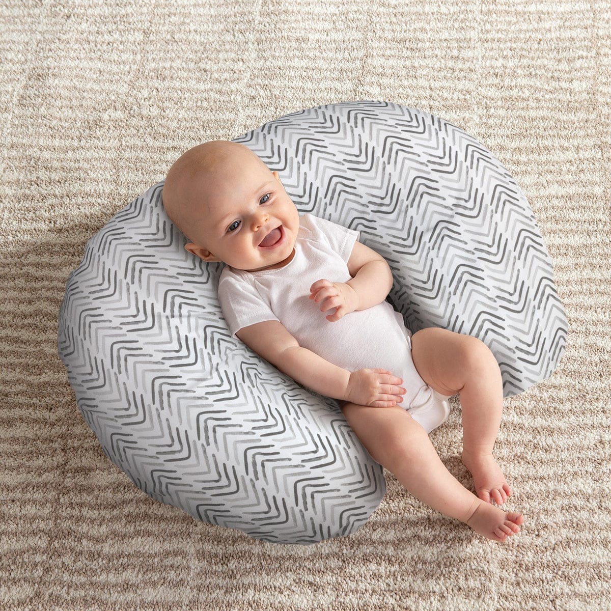 Boppy Original Feeding & Infant Support Pillow - Gray Cable Stitches - 56039020490