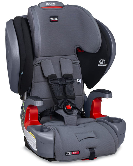 Britax 2019 Grow With You Clicktight Plus Harness Booster Car Seat - Otto Safewash (Flame Retardant-Free) [New Version of the Pinnacle] - E1C207U