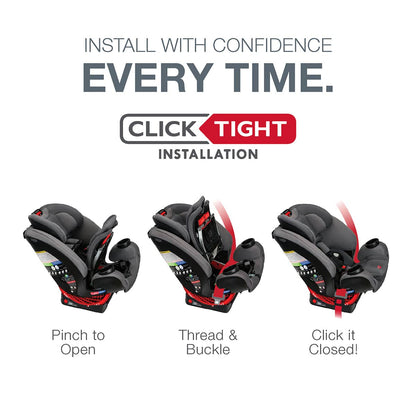 Britax 2020 One4Life ClickTight All-in-One Convertible Car Seat - Clean Comfort - E1C902A