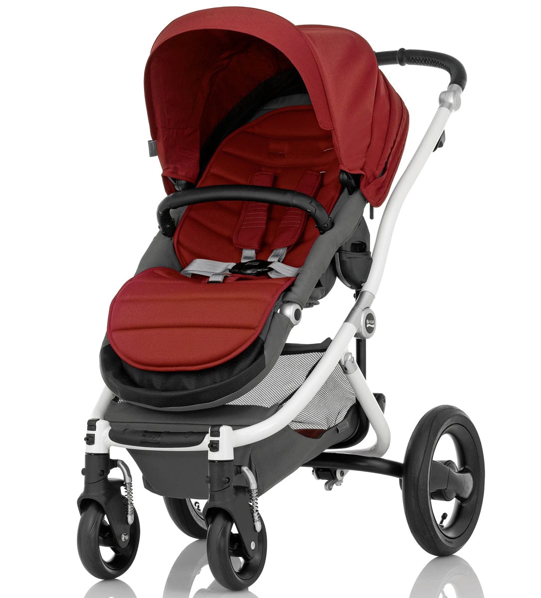 Britax Affinity Complete Stroller, White - Red Pepper