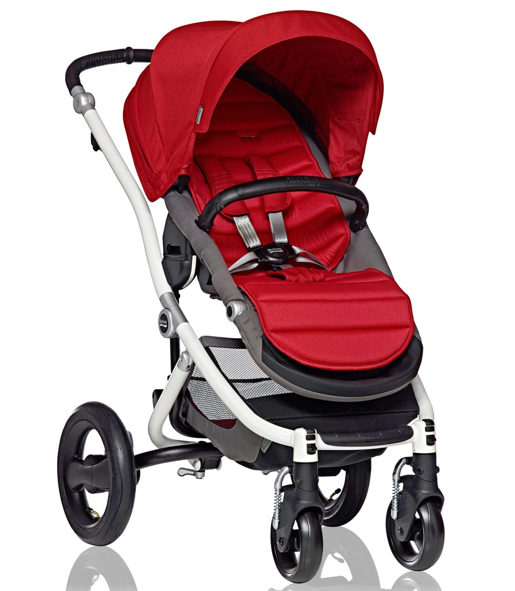 Britax Affinity Complete Stroller, White - Red Pepper