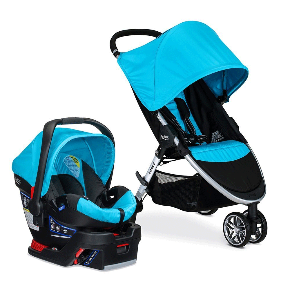 Britax B-Agile 3 & B-Safe 35 Travel System - Cyan