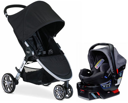 Britax B-Agile 3 & B-Safe 35 Elite Travel System - Black / Vibe