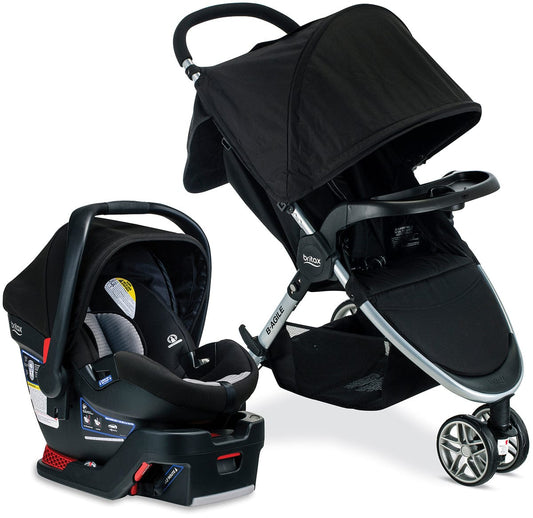Britax B-Agile 3 & B-Safe 35 Travel System - Dual Comfort Black / Grey