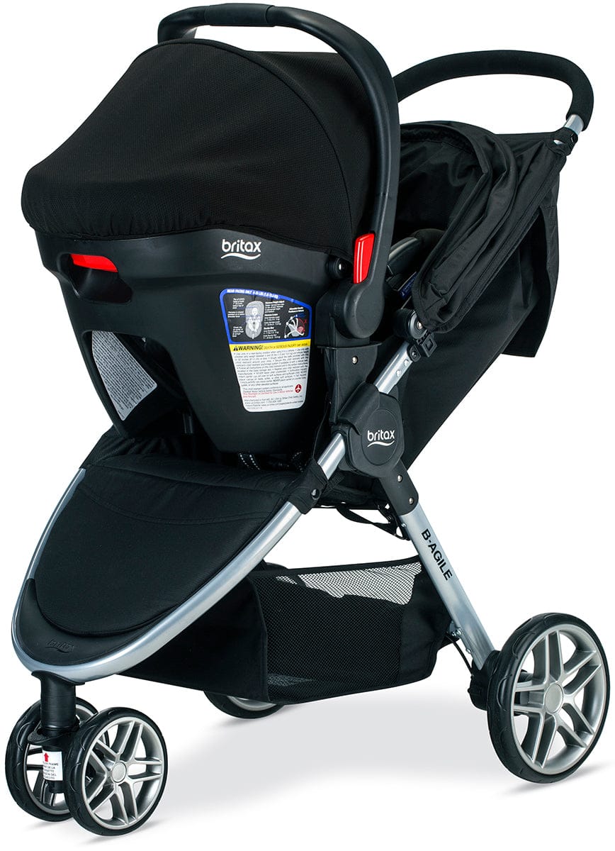 Britax B-Agile 3 & B-Safe 35 Travel System - Dual Comfort Black / Grey