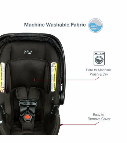 Britax B-Agile 3 & B-Safe Gen2 Travel System Bundle - Black / Eclipse Black