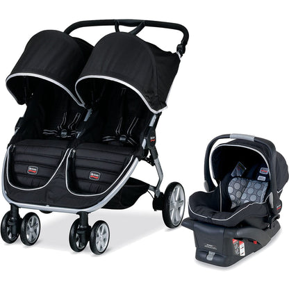 Britax B-Agile Double Stroller Travel System - Black - U491842-E9BE53C