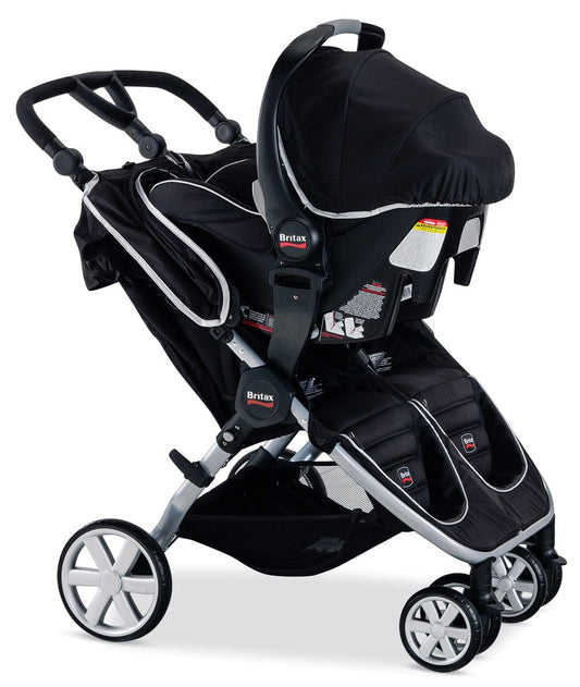 Britax B-Agile Double Stroller Travel System - Black - U491842-E9BE53C