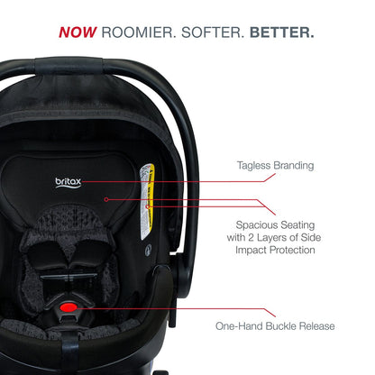 Britax B-Free & B-Safe Gen2 FlexFit Travel System - Midnight - S12777200