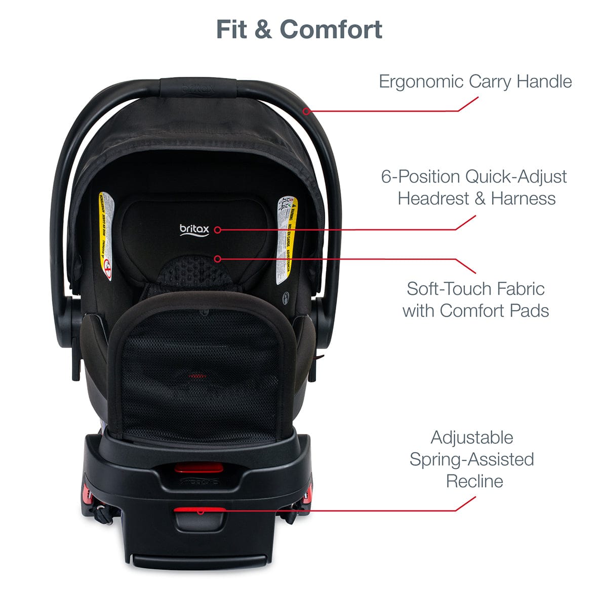 Britax B-Free & B-Safe Gen2 FlexFit+ Travel System - Midnight