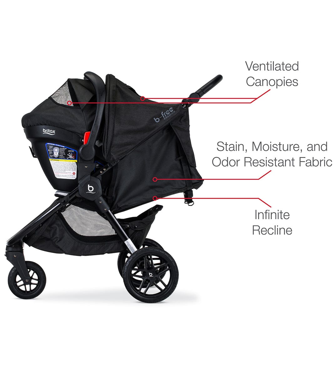 Britax B-Free + Endeavours Travel System - Clean Comfort - S11771200