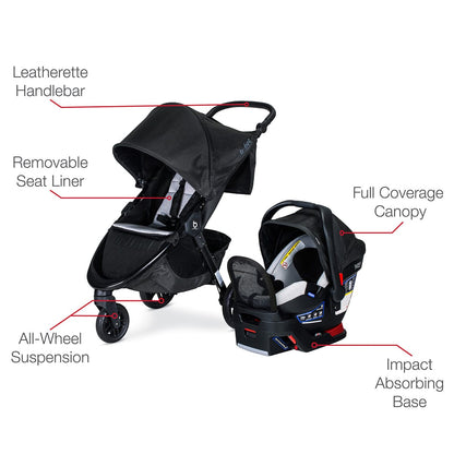 Britax B-Free + Endeavours Travel System - Clean Comfort - S11771200