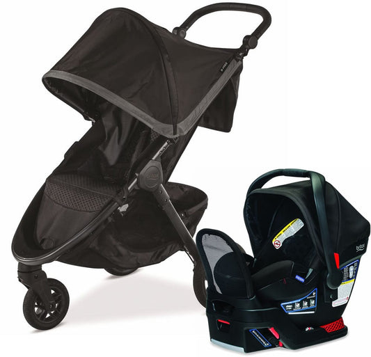 Britax B-Free + Endeavours Travel System Bundle - Pewter/Circa