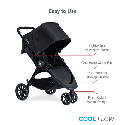 Britax B-Lively & B-Safe Gen2 FlexFit Travel System - Cool Flow Teal - S12777000