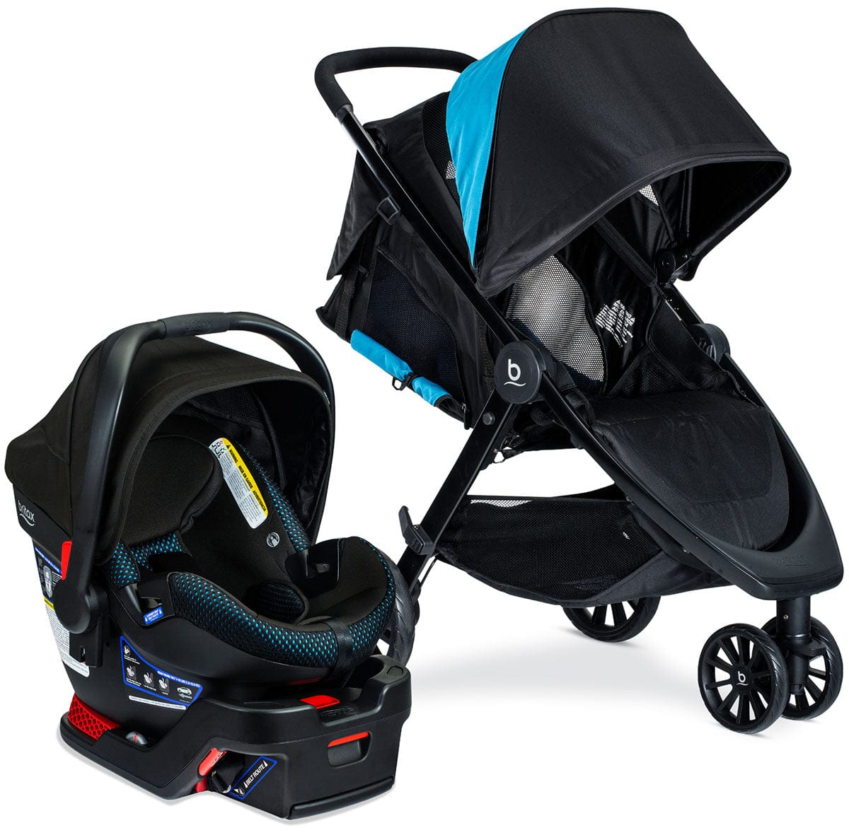 Britax B-Lively & B-Safe Gen2 FlexFit Travel System - Cool Flow Teal