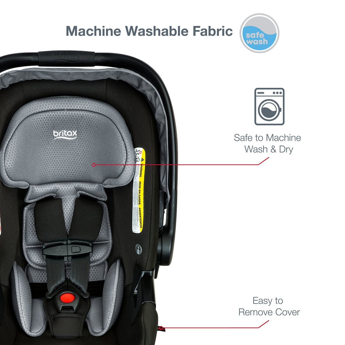 Britax B-Lively & B-Safe Gen2 FlexFit Travel System - Fog (SafeWash) - S12776700