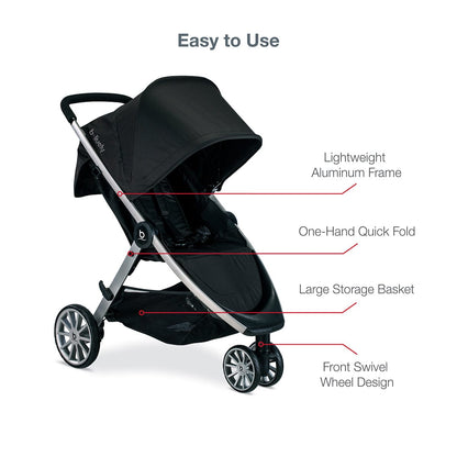Britax B-Lively & B-Safe Gen2 FlexFit Travel System - Twilight (SafeWash) - S12776800