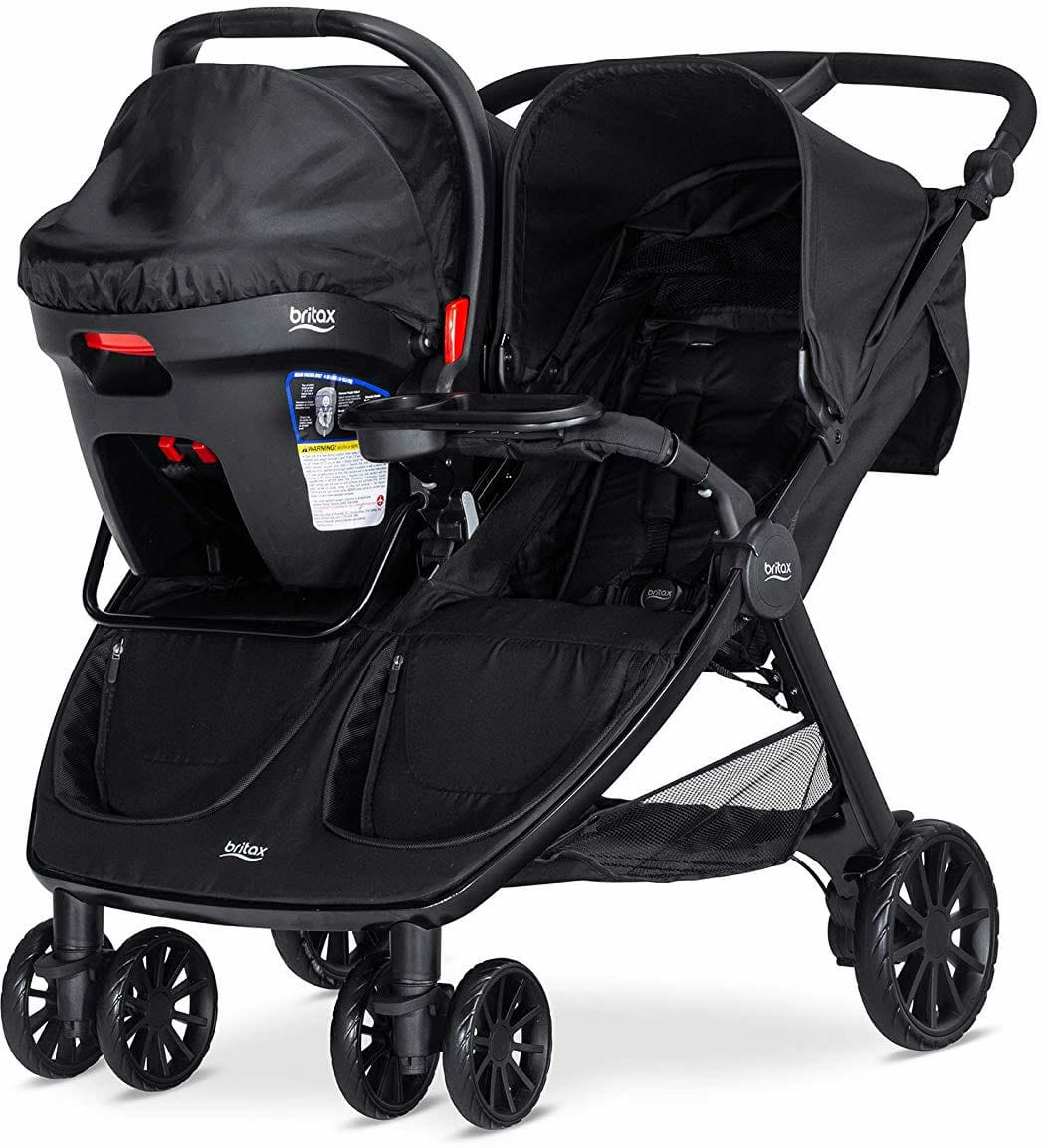 Britax B-Lively Double Infant Car Seat Adapter and Child Tray